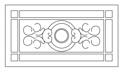 Розон CHARME Rosone Luxury 2pz 44310 (Gardenia Orchidea)